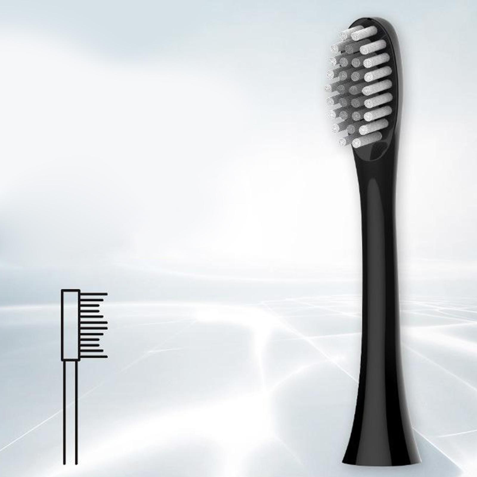 Premium Universal Sonic Toothbrush Heads for X-3 Electric Toothbrushes Black