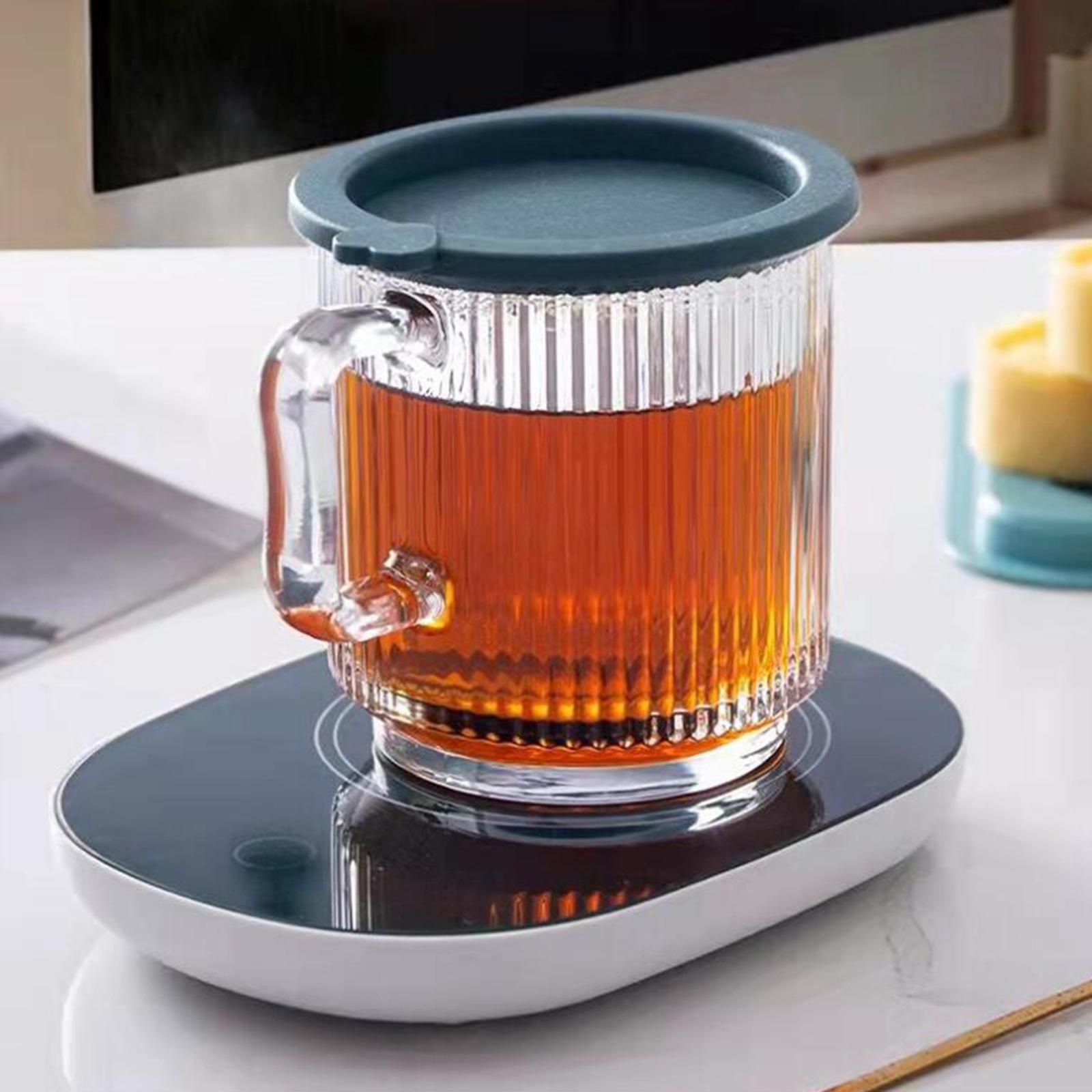 Beverage Warmer Tea Warmer Coaster Constant Temperature Rectangular Pink