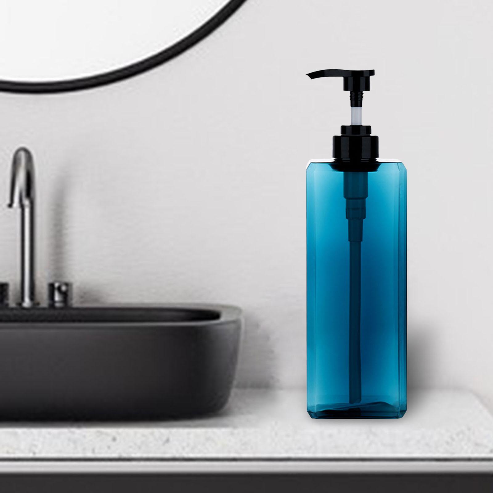 Simple Soap Dispenser Bottle Shower Bottle Pump 1000ml blue