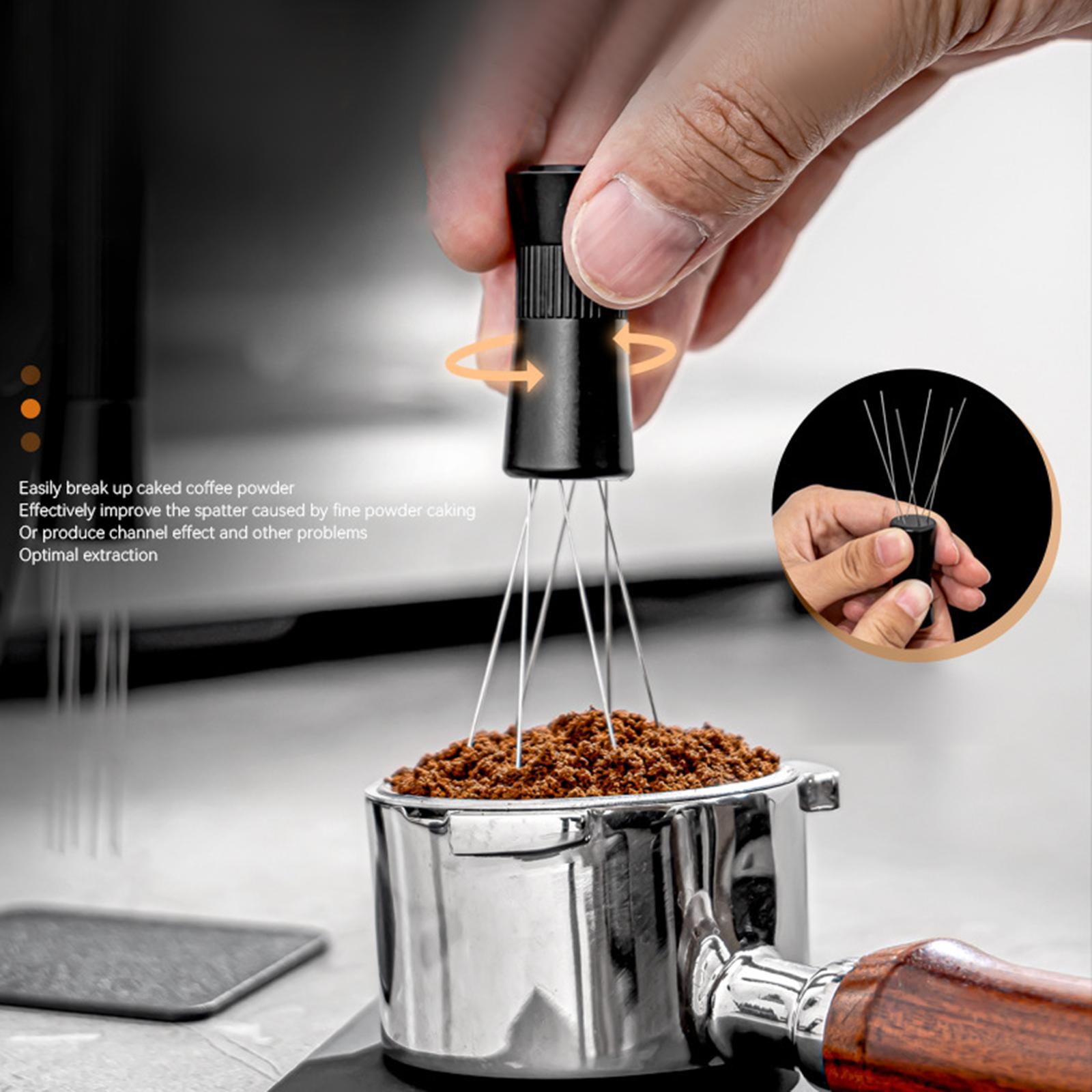 Coffee Tamper Distributor Coffee Tool Grounds Needle Coffee Stirrer Adjustable