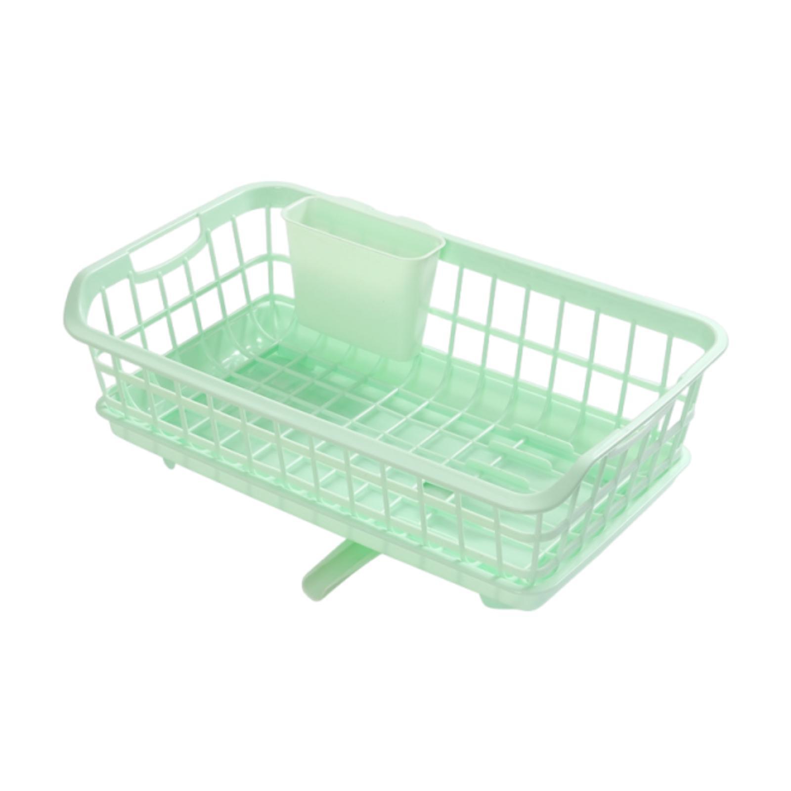Dish Drying Rack With Chopsticks Bucket