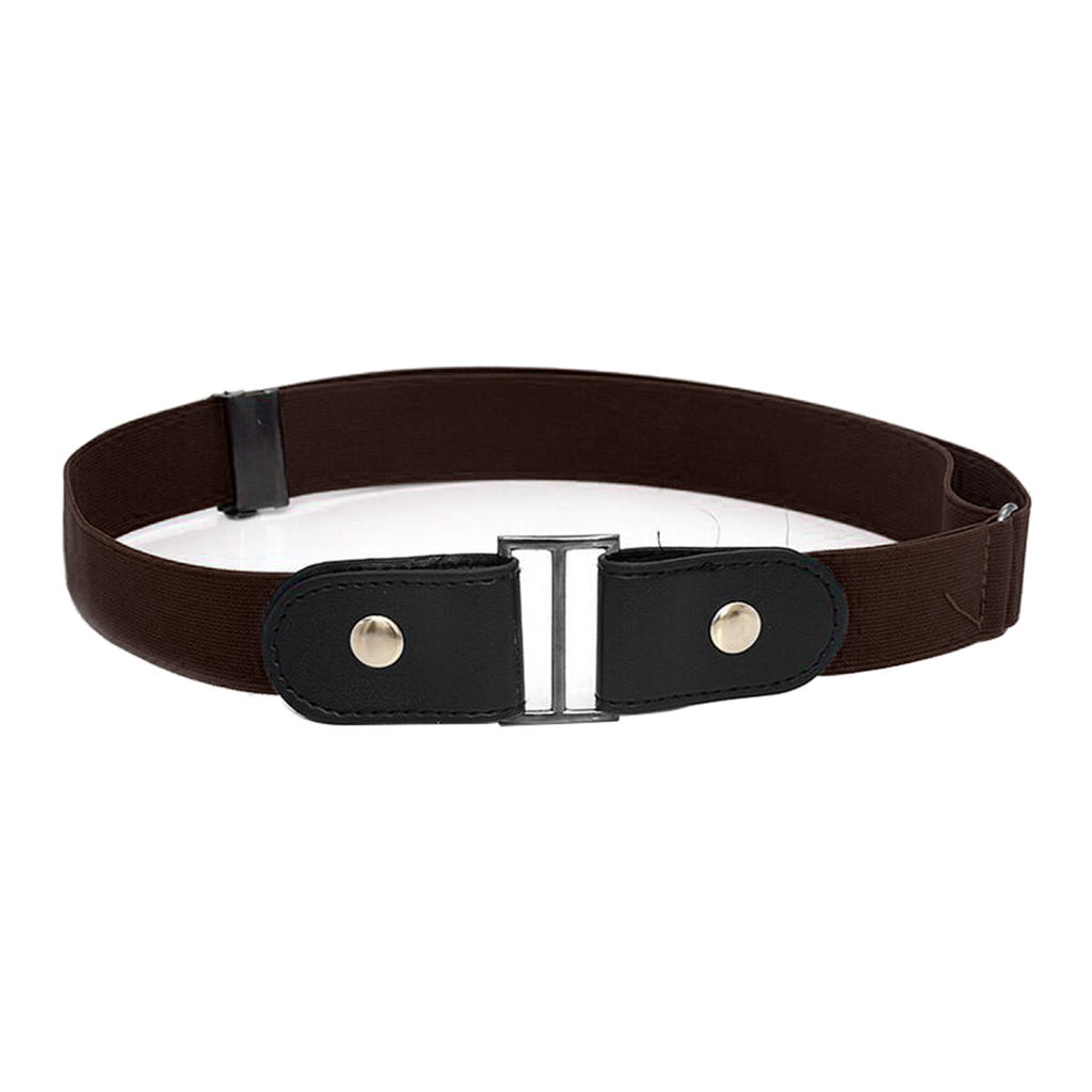 No Buckle Stretch Belt for Men and Women Coffee