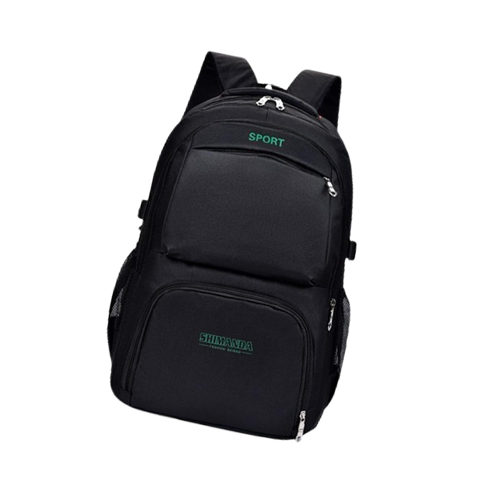Laptop Backpack Wear Resistant Nylon Fits 15.6inch Notebook College Backpack Green