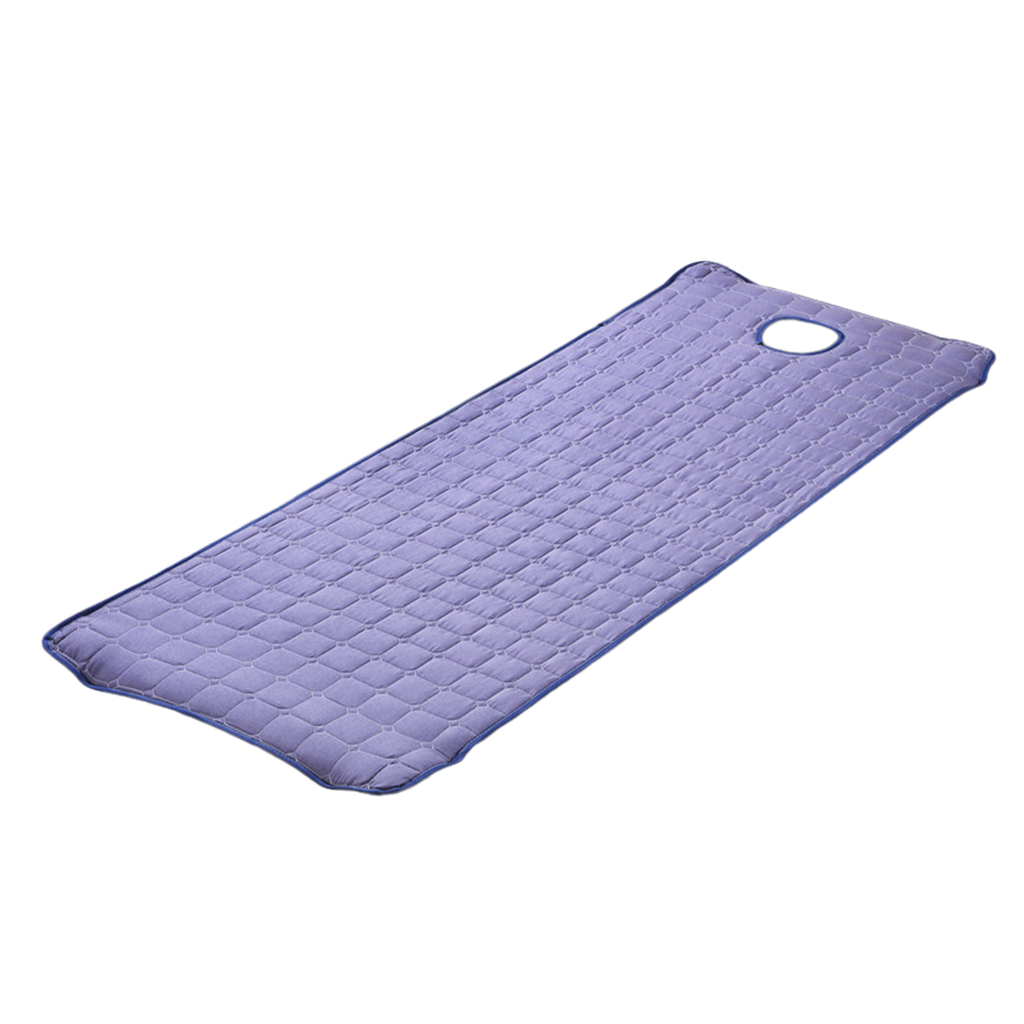 Non-slip Massage Table Sheet Cover with Elastic Band 190x80cm Purple