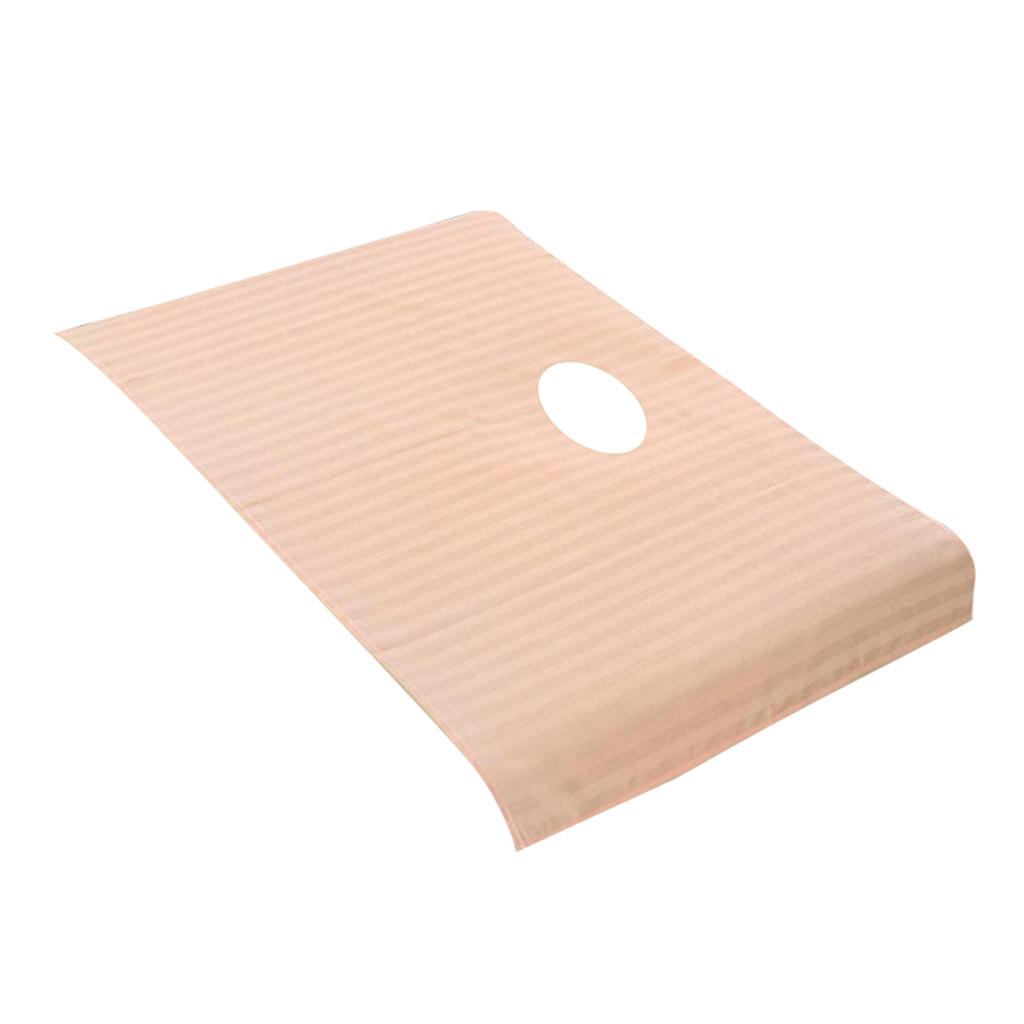 Massage Table Face Hole Towel Beauty Bed Cover Sheet Sectional Jade Pink