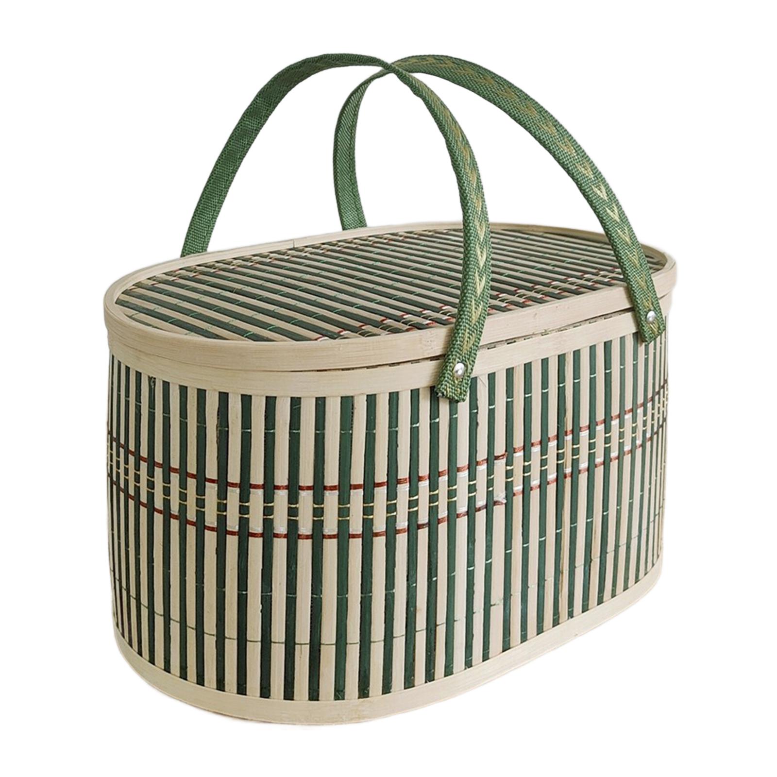 Bamboo Basket with Lid