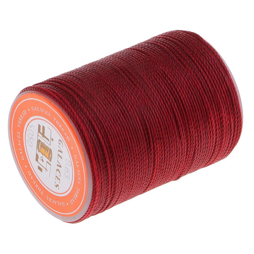 Waxed Polyester Thread for Leather Clothes Shoes Bags Sewing Stitching 0.65mm - Picture 29 of 29