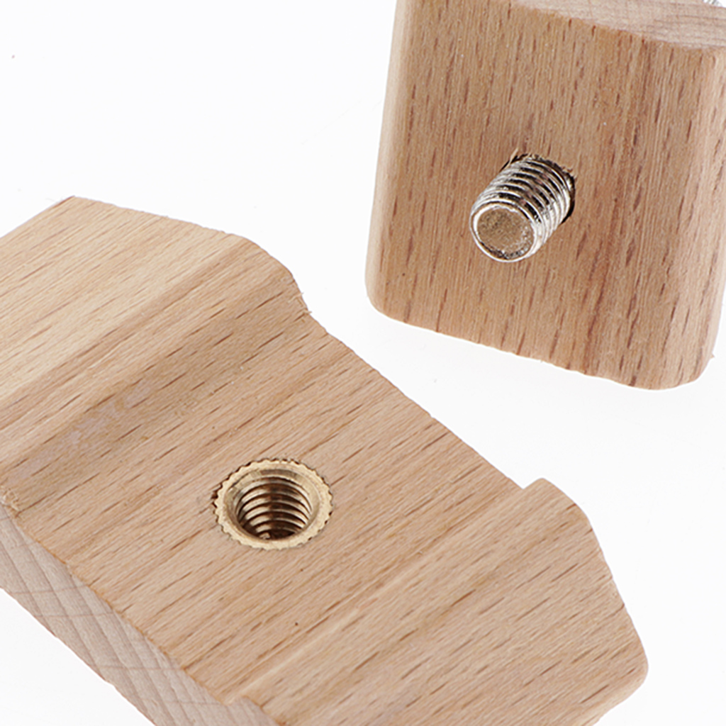 Wooden Sandpaper Block Leather Polishing Tool for Belt Saddle Style 1