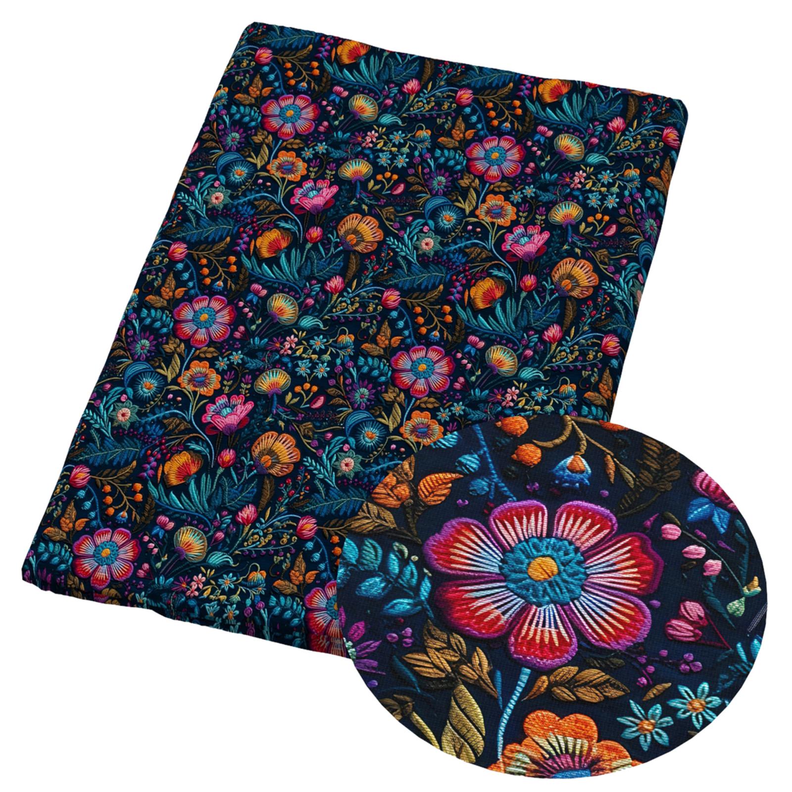 DIY Patchwork Fabric Multifunctional Traditional for Bags Curtains Christmas B