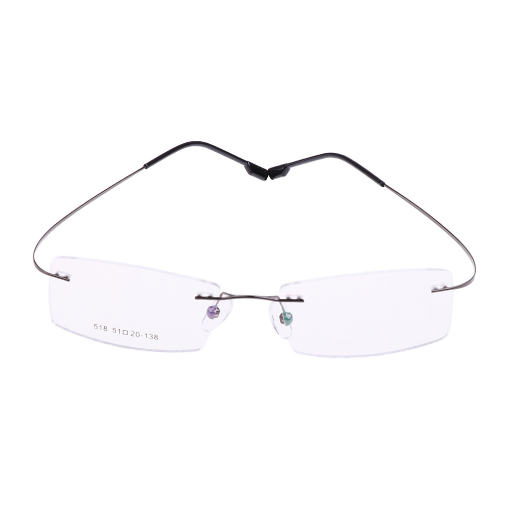 OCCHIALI DA LETTURA in metallo Occhiali da vista senza montatura ultra EUR  6,80 - PicClick IT
