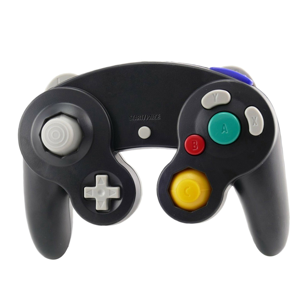 Replacement Wired Game Controller Gamepad for Nintendo Gamecube Black