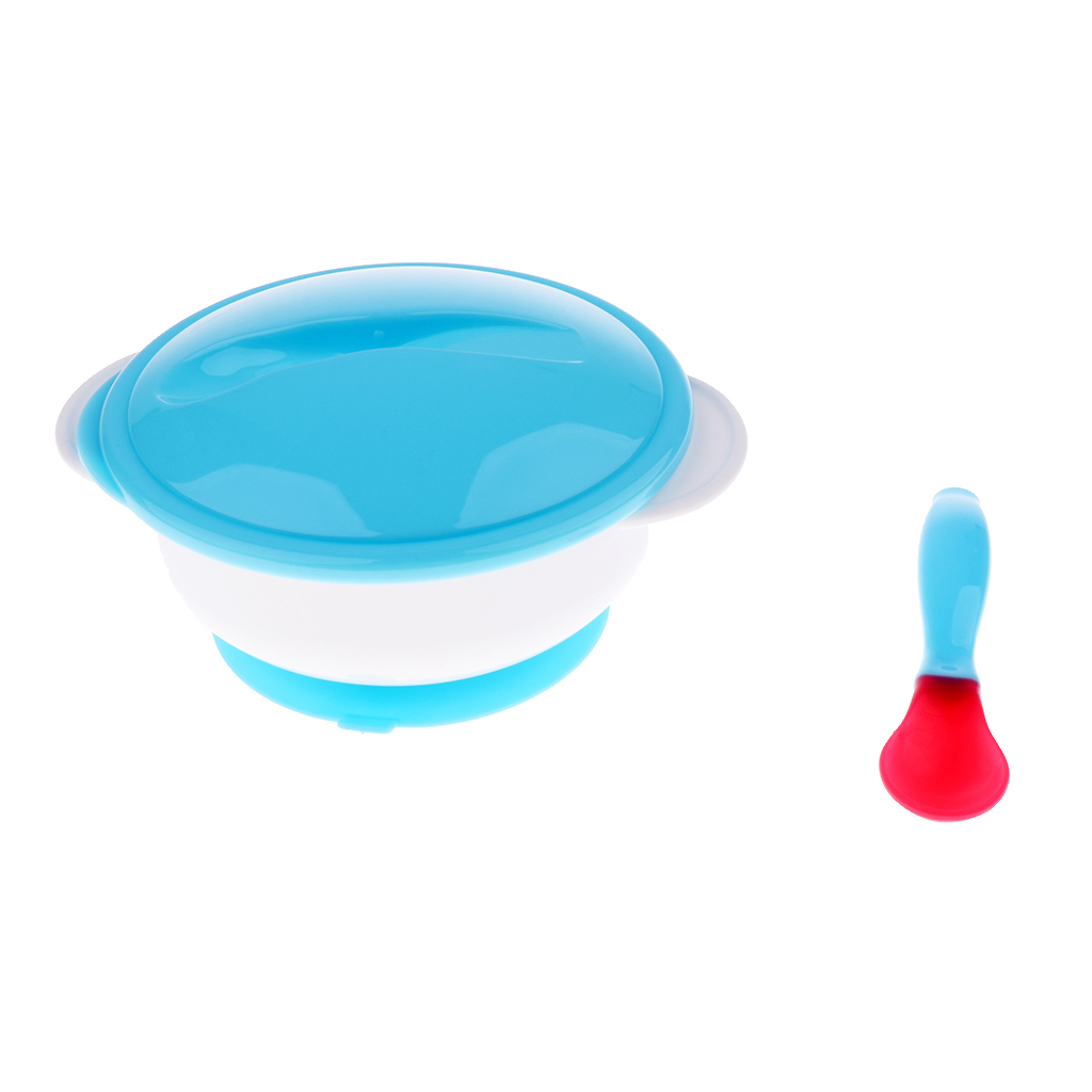 Baby Travel Bowl Spoon Self Feeding Set Outdoor Weaning Food BPA Free UK SELLER.