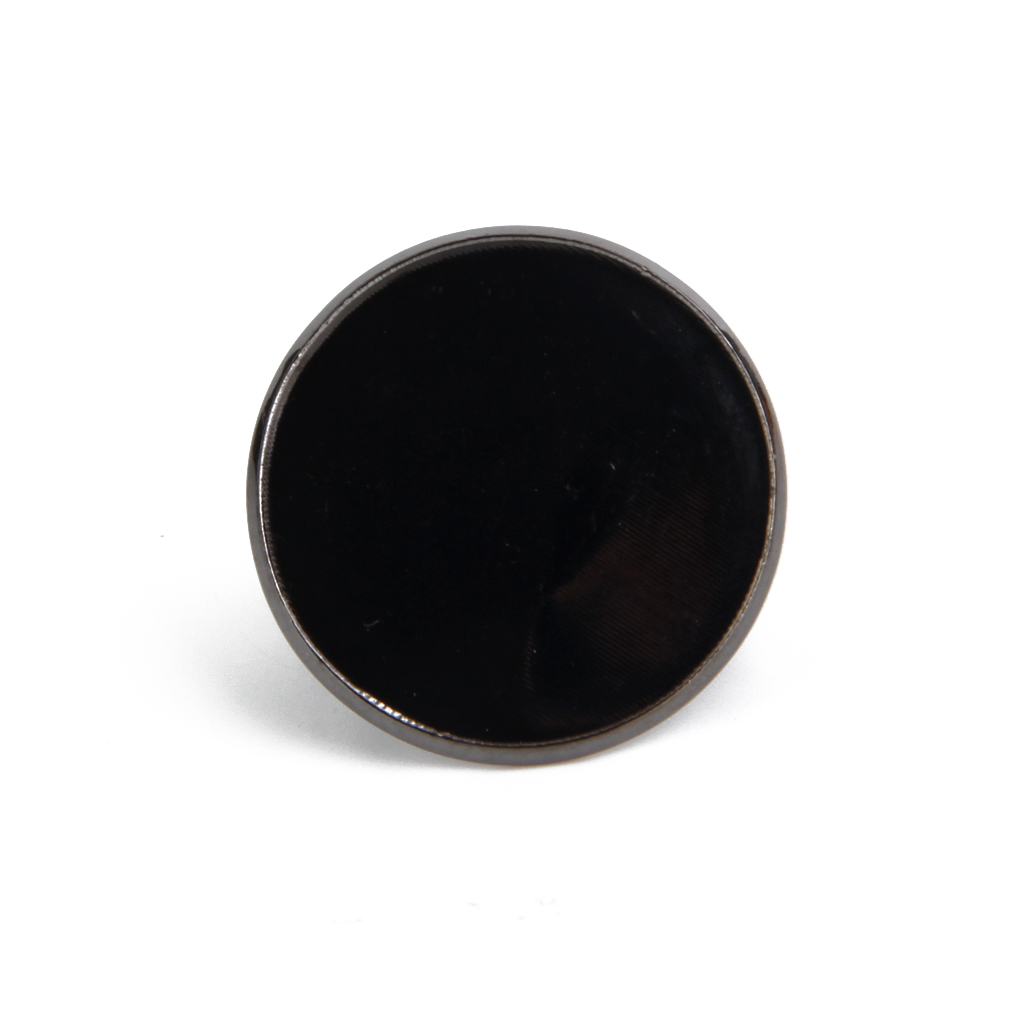 Phenovo Adjustable Brass DIY Blank Ring Bezel Base for 25mm Cabochon Black