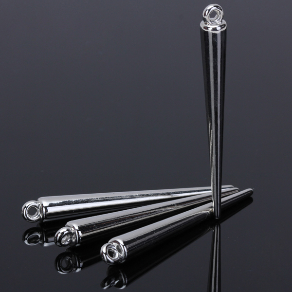 Spike Charms 35mm Silver 50pcs 