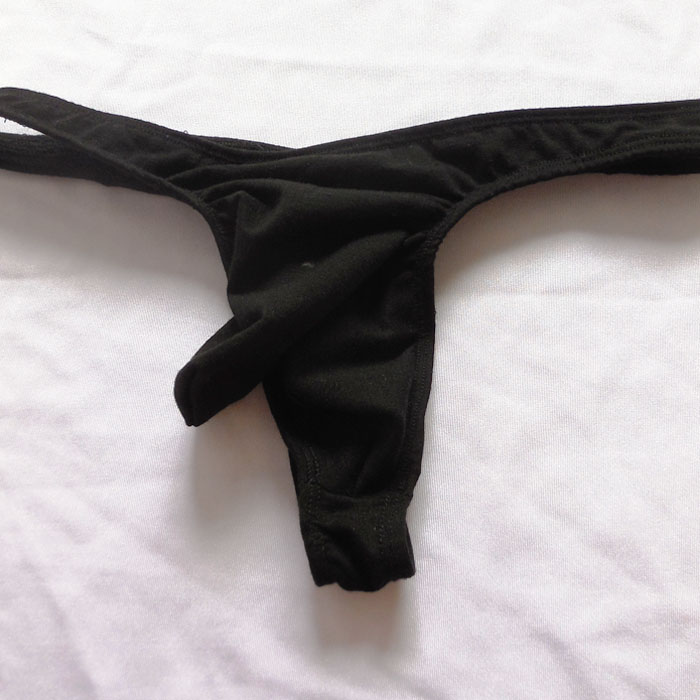 G-string Sexy Thong Underwear Pouch Panty for Men - Black