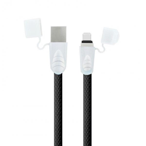 Mobile Phone Data Cable USB Charging Cable Cord for iPhone 6 7 8 X Black