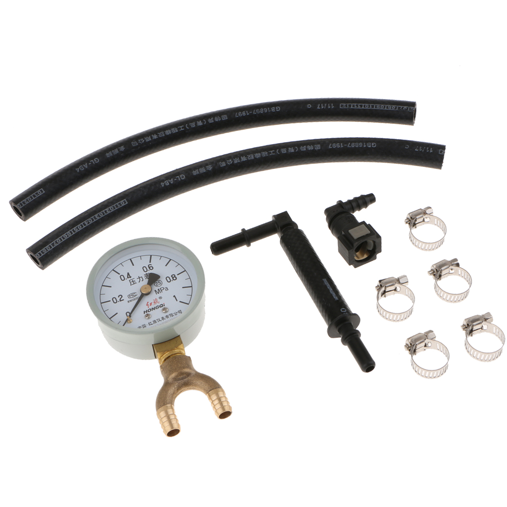 Auto Car Fuel Injection Pump Pressure Injector Tester Pressure Gauge Kits