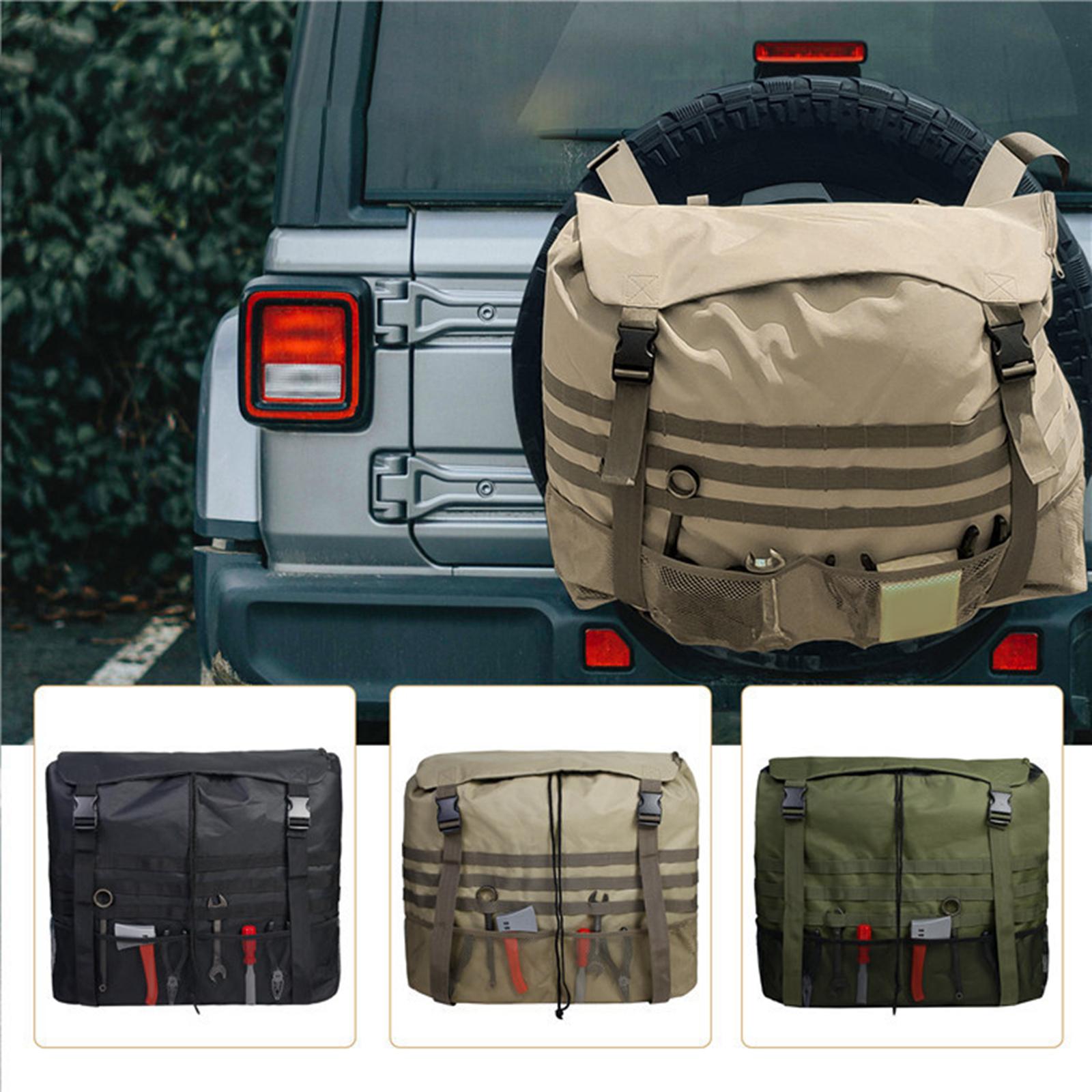 Car Truck Tire Cover Tyre Case Spare Wheel Protector bag Black