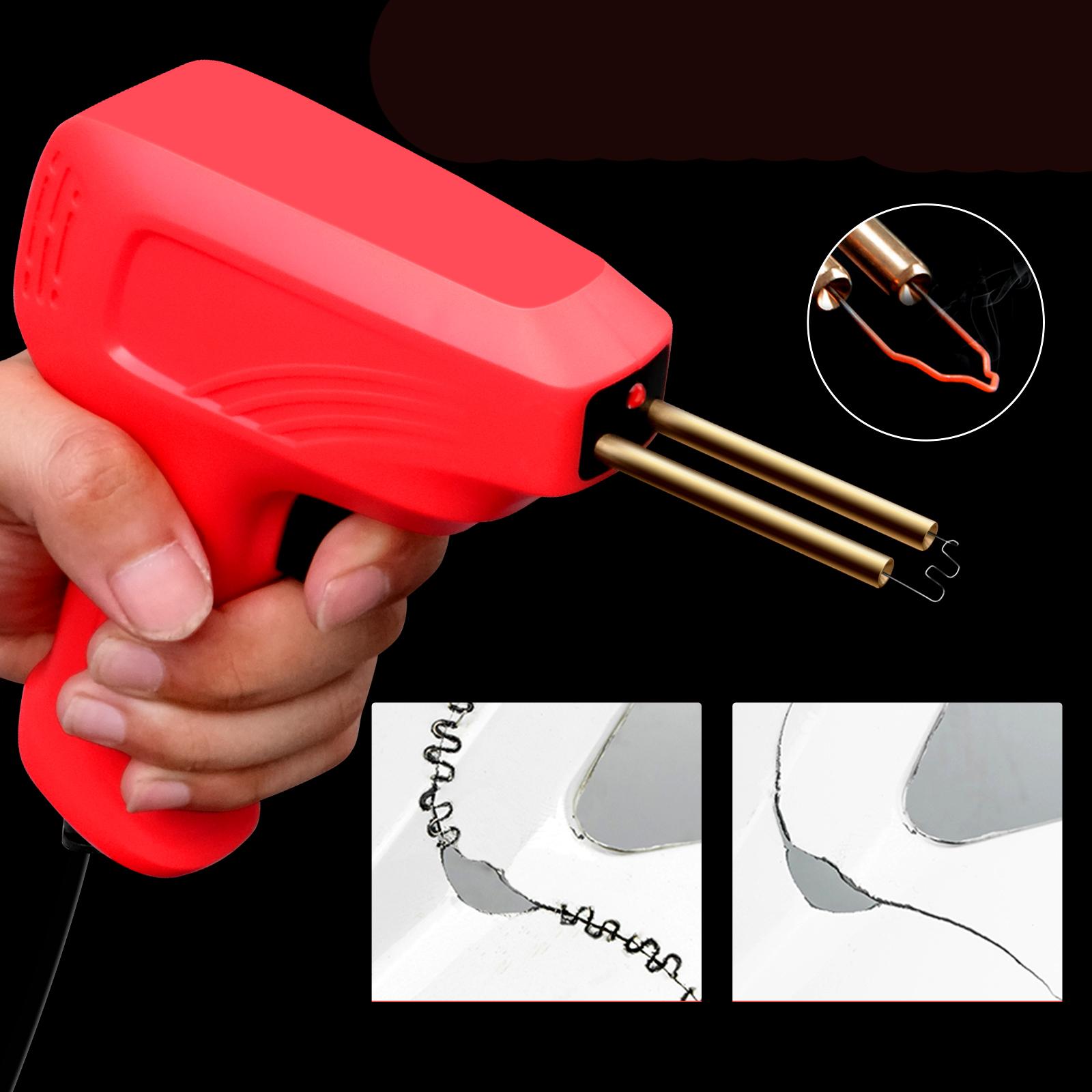 Stapler Plastic Welding Machine Nailing for Repairing Bumpers Spoilers Red