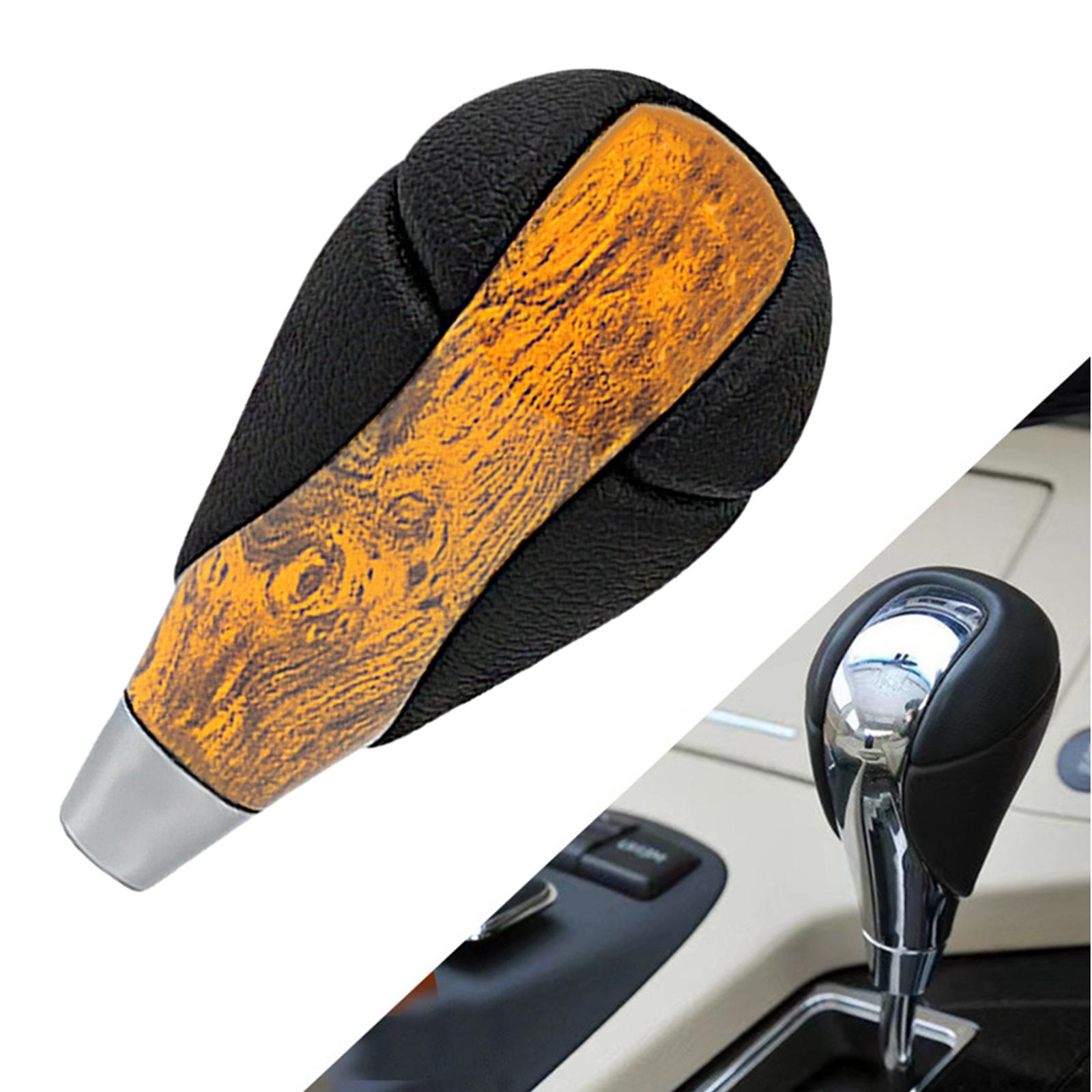 Car Gear Shift Knob PU Leather for Toyota Lexus ES300 GS300 IS250 LS460 Yellow
