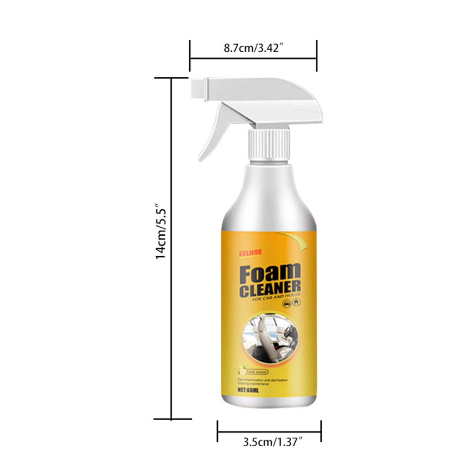 Car Foam Cleaner Car Interior Cleaning Spray for Car Ceiling Seat House 60ml