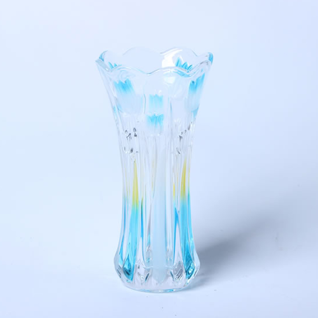 Crystal Glass Flower Vase Decorative Tabletop Vases for Home Living