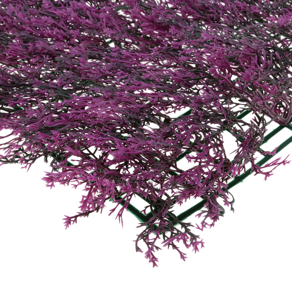 Artificial Hedge Plant Flower Wall Panels Indoor Outdoor Garden