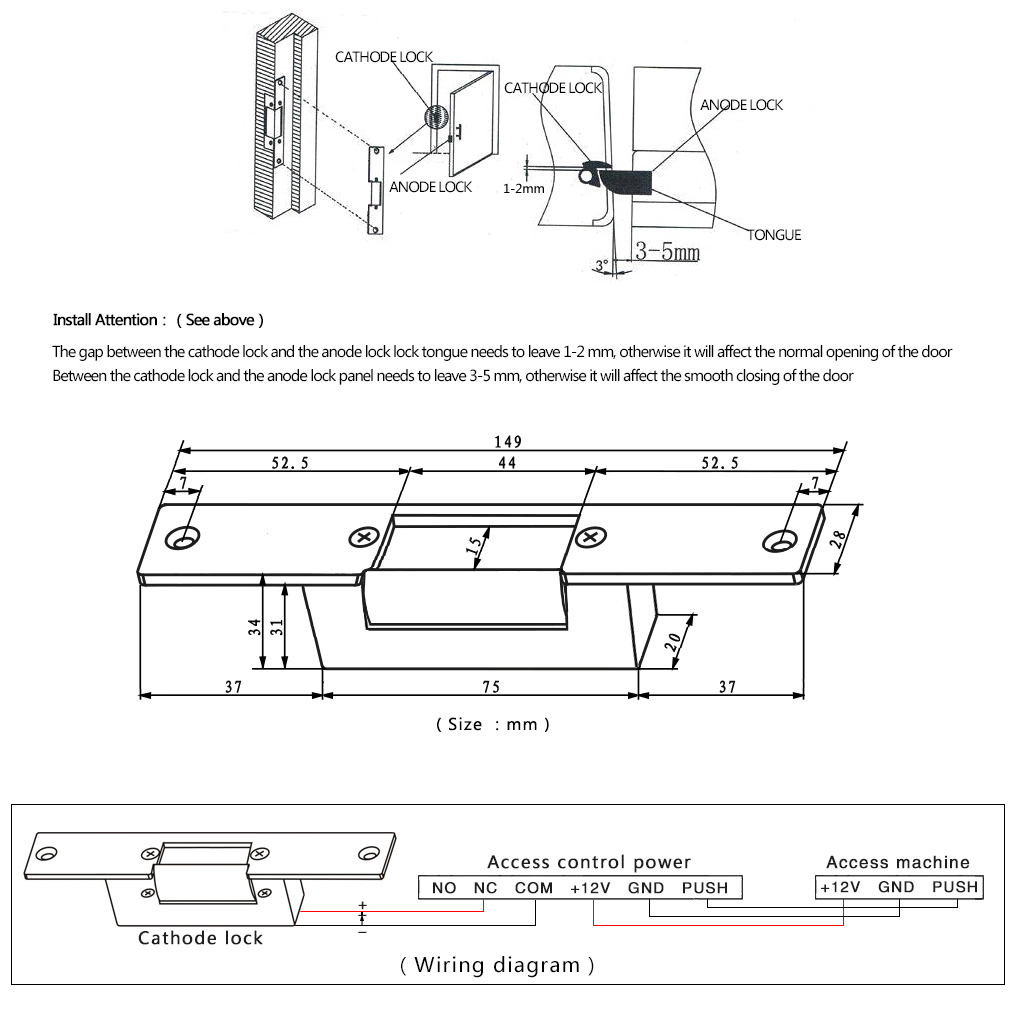 12v-lock-release-electric-strike-door-strike-for-door-access-control