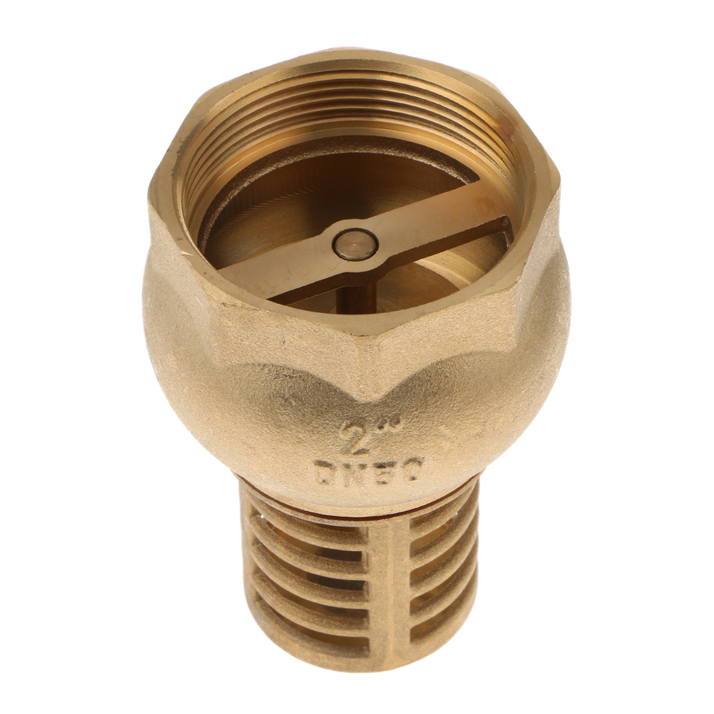 Heavy Duty Brass Foot Valve Female Threaded Water Pump Bottom Valve  DN50