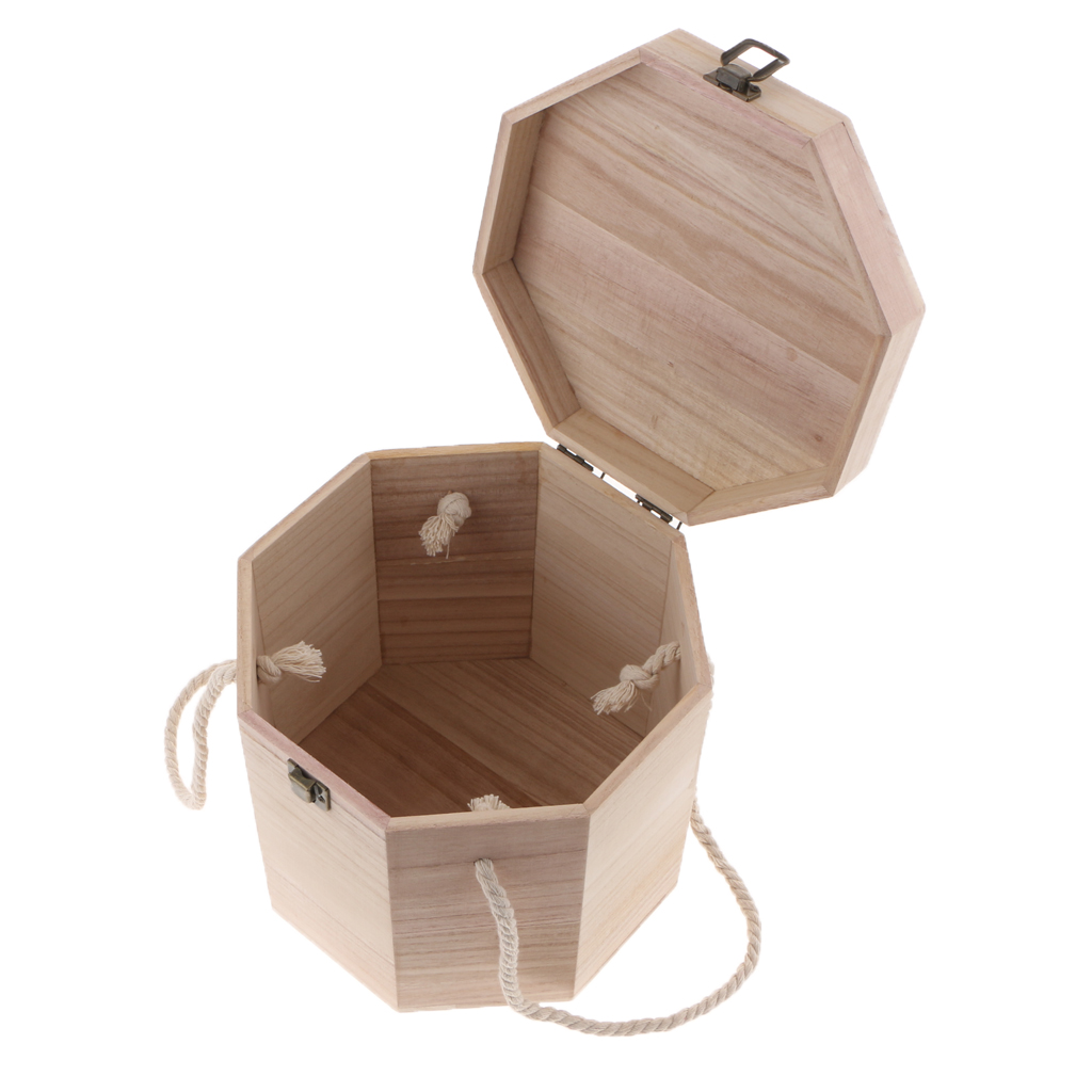 Wooden Square Tea Box Caddy Container Teaware Coffee Kitchen Organizer 03