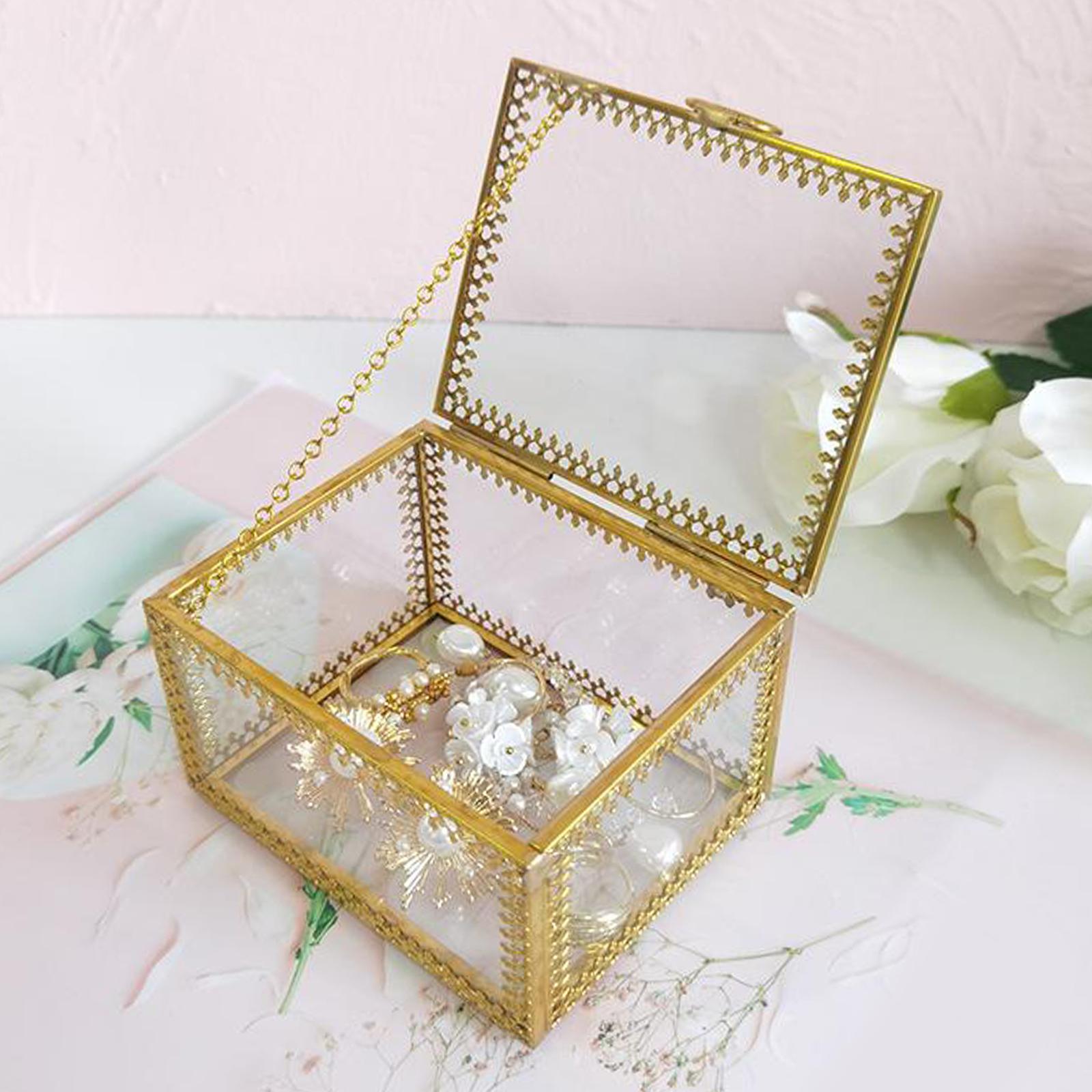 Desktop Jewelry Organizer Holder Eyebrow Tweezers Keepsake Display Box