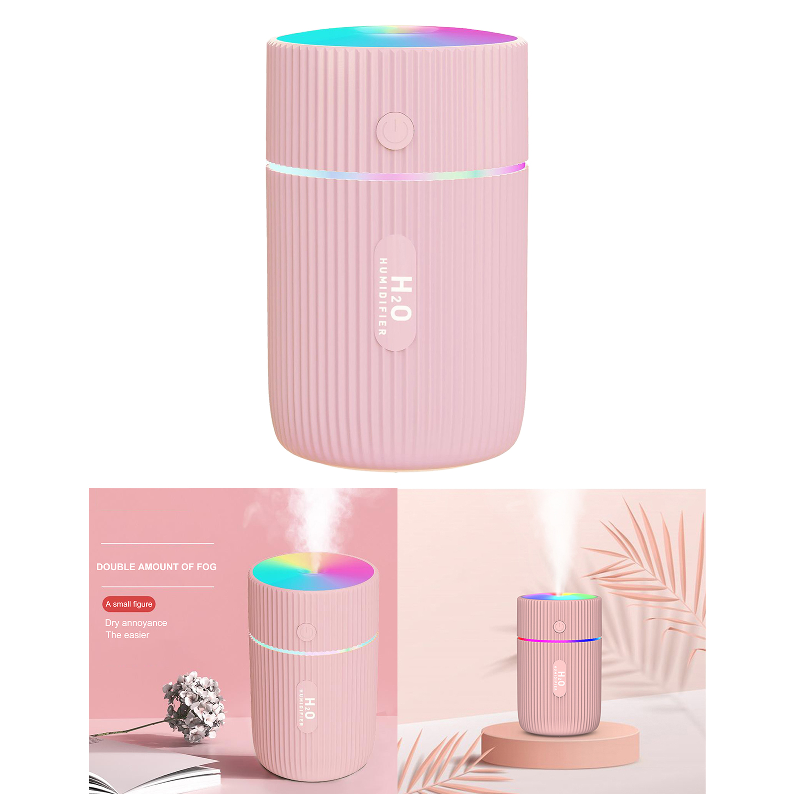 Personal Car Diffuser Mist Purifier Aroma Air Humidifier LED Light Home Car