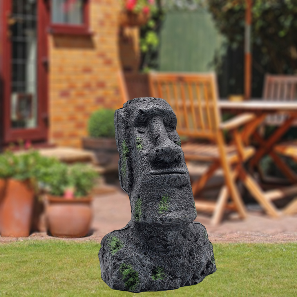 Aquarium Moai Easter Island Statues Yard Landscape Lawn Garden Ornaments