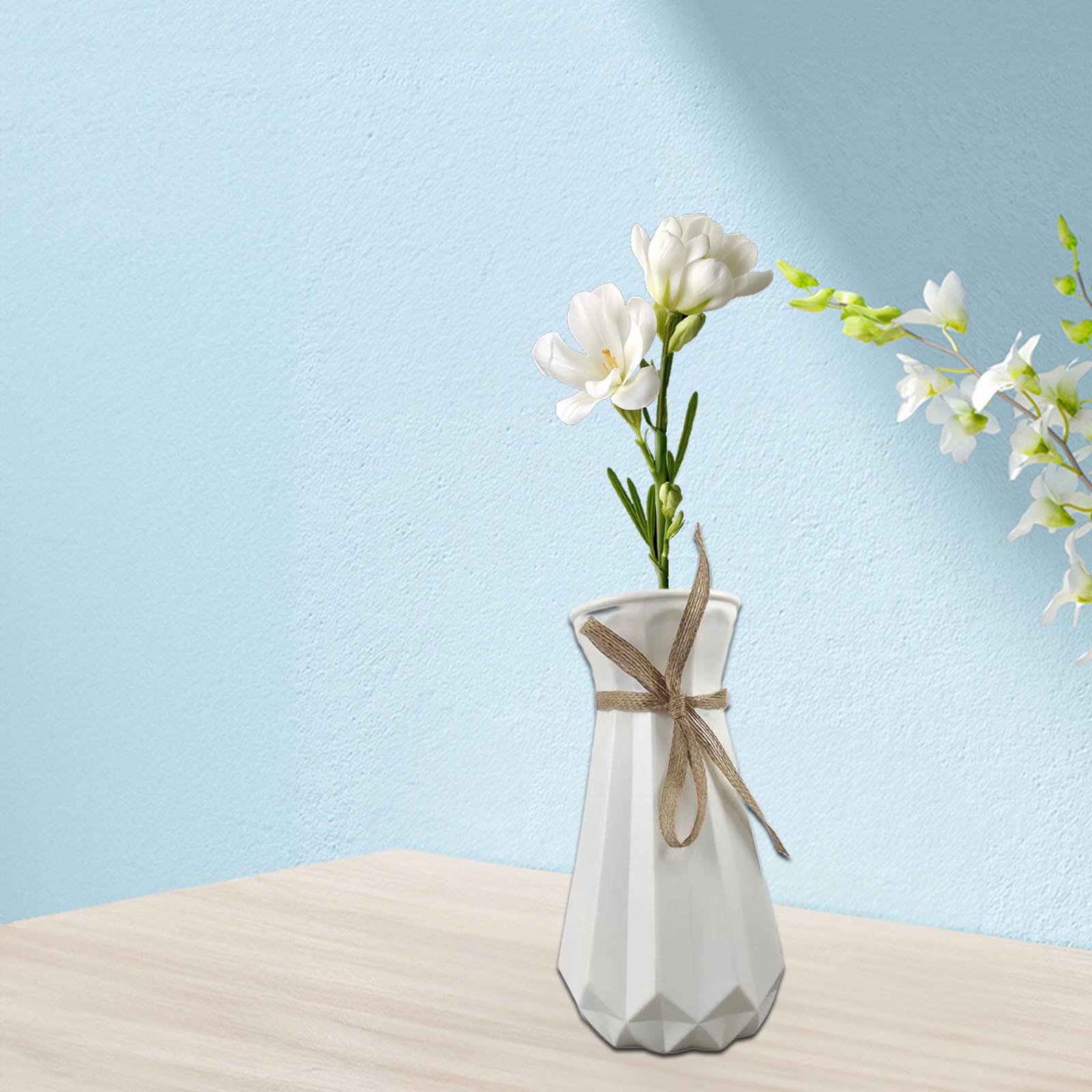 Flower Vase Stylish Elegant Tabletop Ornament for Entrance Office TV Cabinet