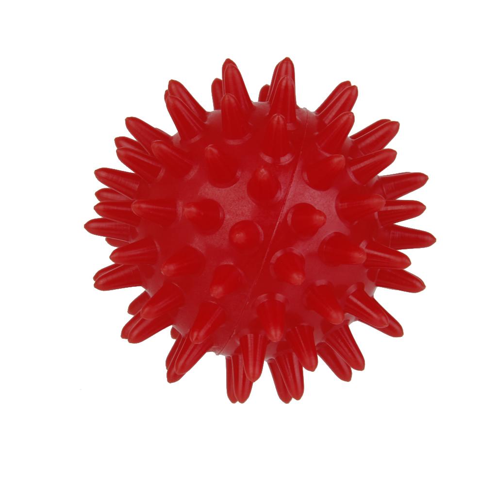 Soft Spikey Massage Ball for Palm/Feet/Arm/Neck/Back/Ankle Red 5.5cm