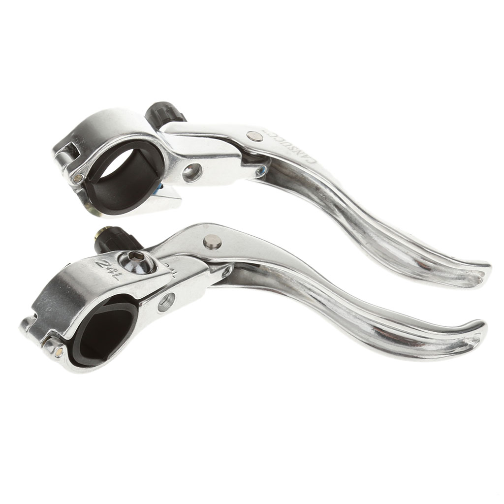1 Pair Bicycle Brake Levers Fixed Gear Brake Handle Fit 22.2mm /24mm