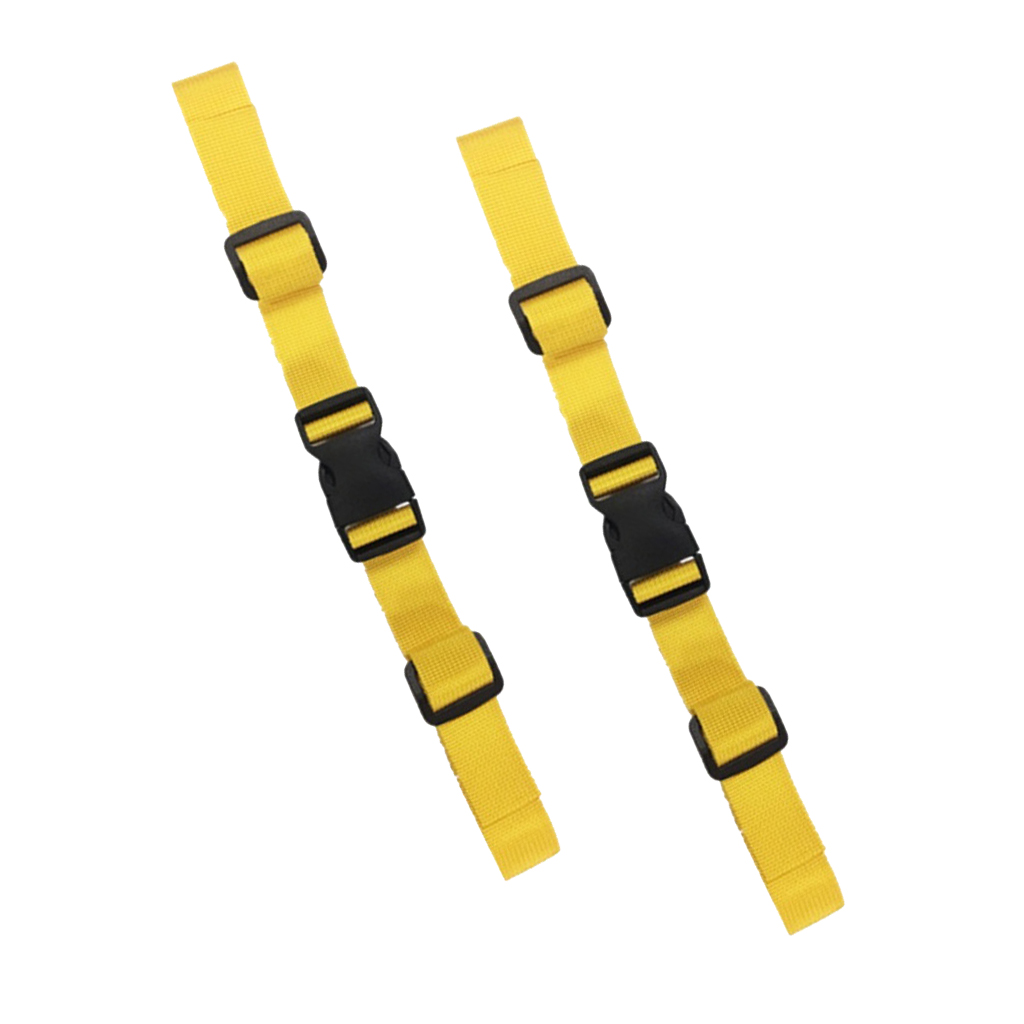  Adjustable Backpack Chest Belt Nylon Waist Strap Chest Strap Yellow