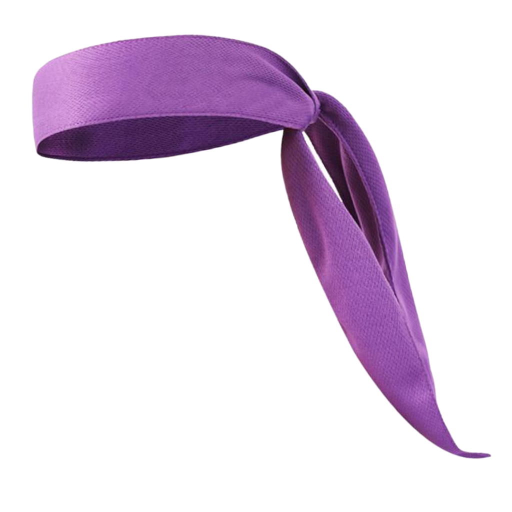 Men Women Sports Headband Tennis Running Fitness Sweatband Hairband purple