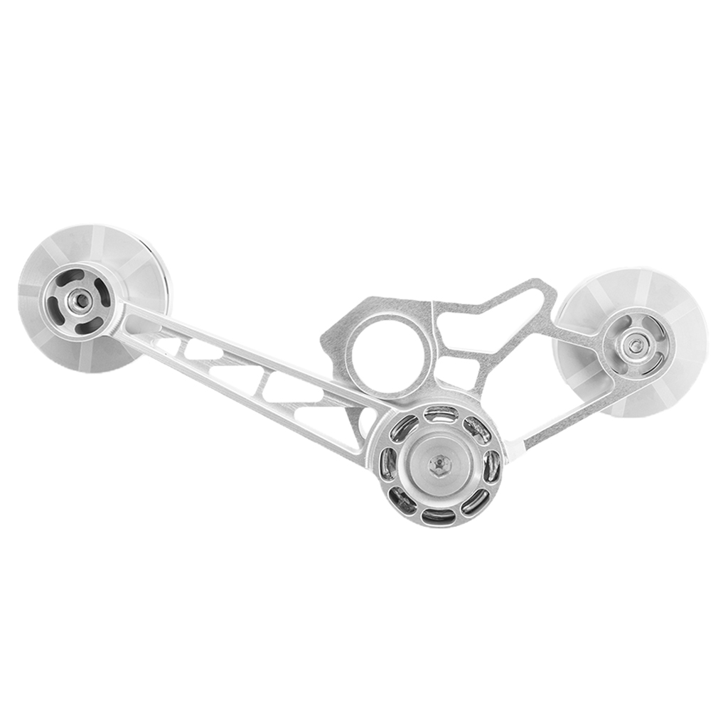 Bike Chain Tensioner Derailleur Rear Pulley Wheels Guide for Brompton Silver