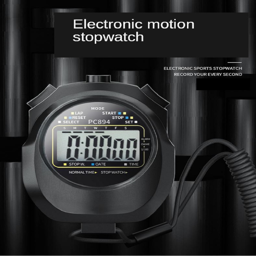 Handheld Electronic Stopwatch Timer Waterproof with Compass