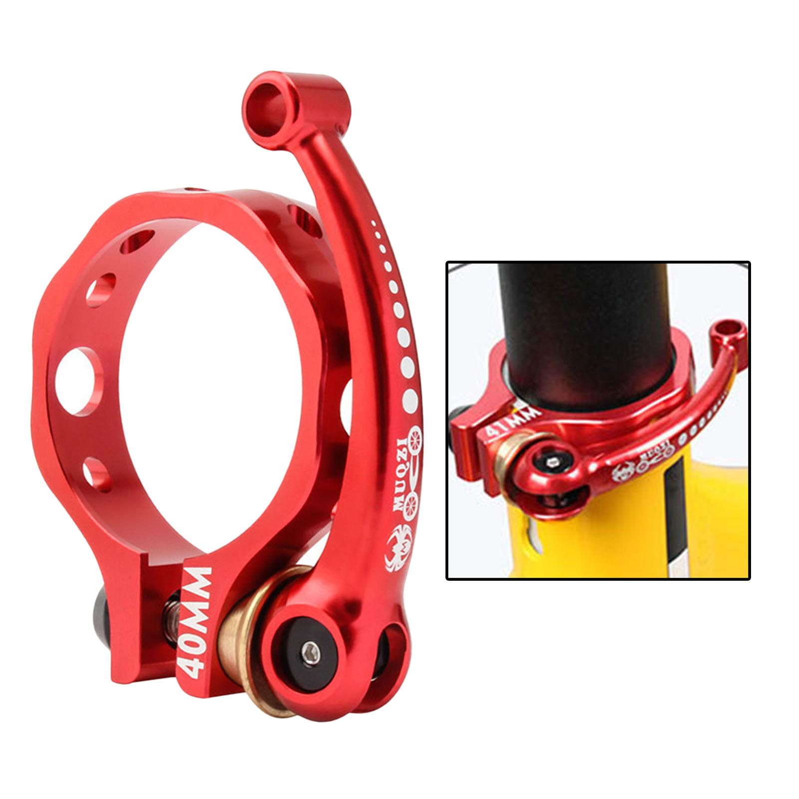 Folding Bike Seatpost Seat Post Clamp Collar Lever Quick Release Red 40mm