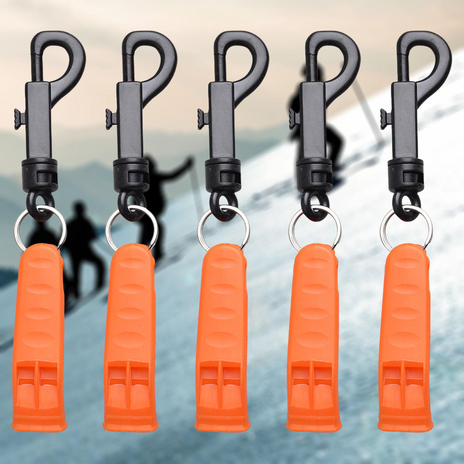 5Pcs Emergency Whistle Outdoor Safety Whistle Football Basketball Camping