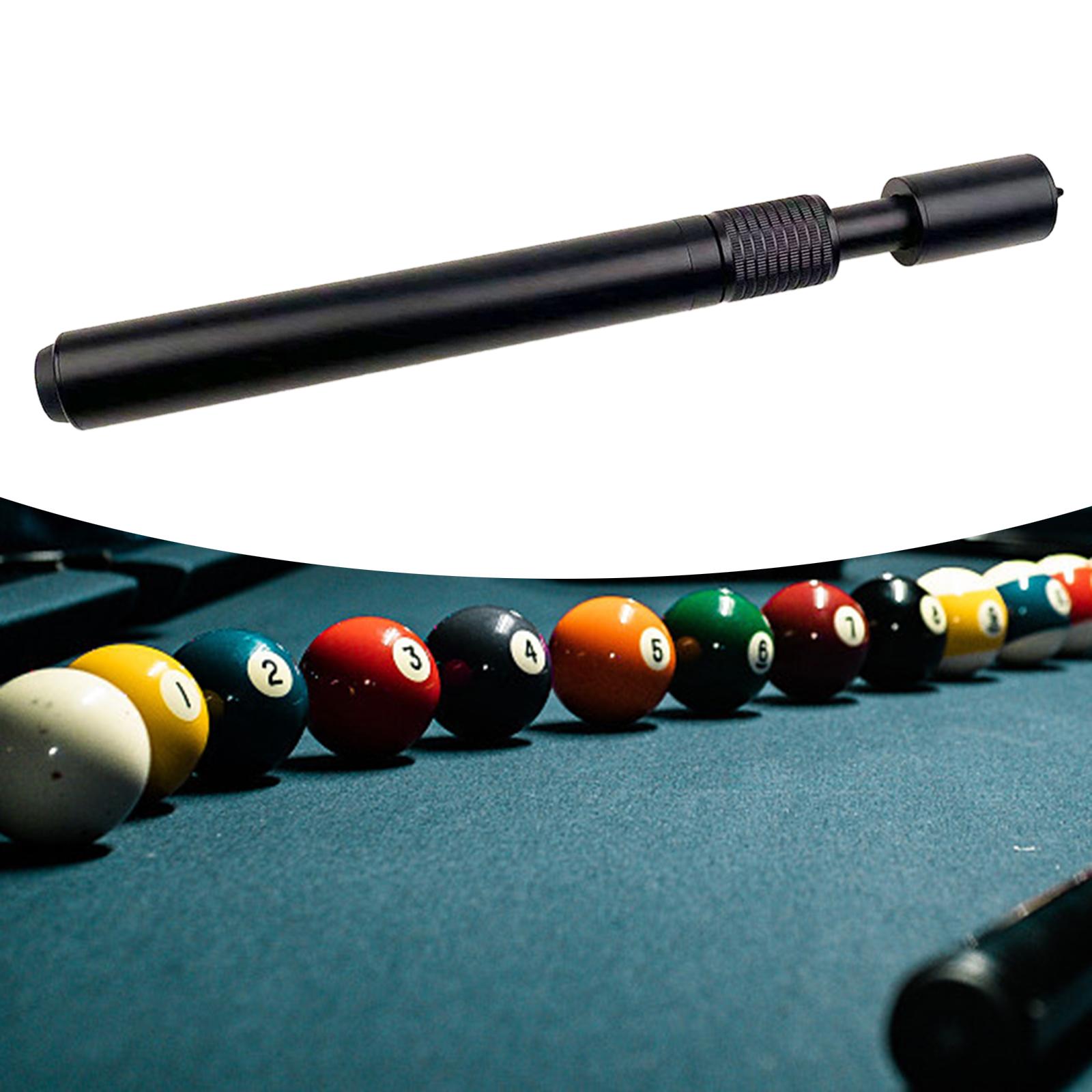 Snooker Cue Stick Extender Beginners Telescopic Billiards Pool Cue Extension Black