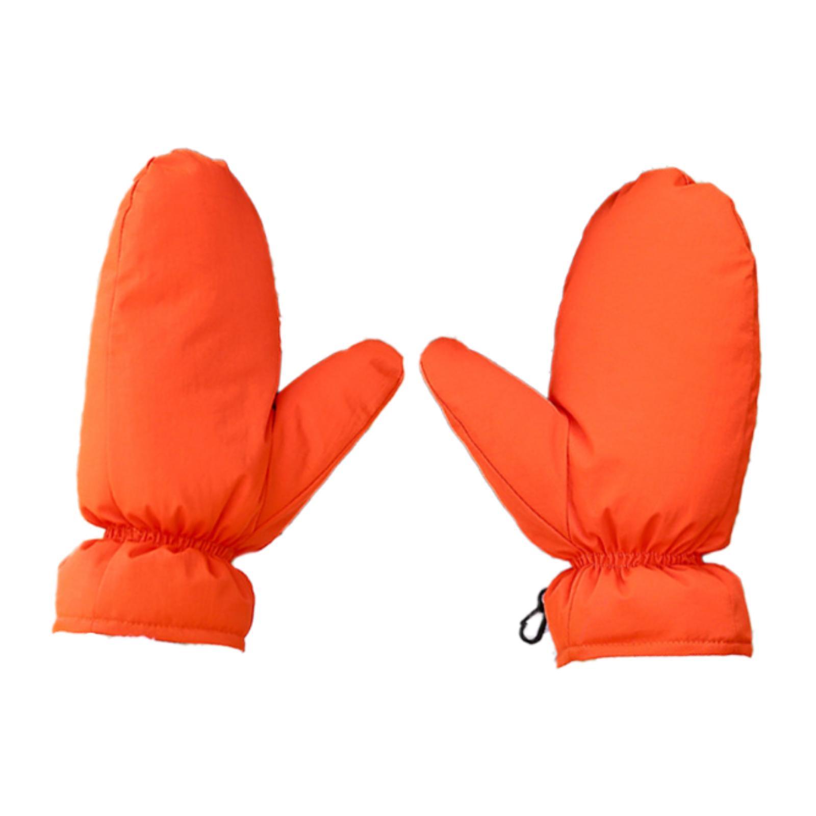 Down Mittens Orange