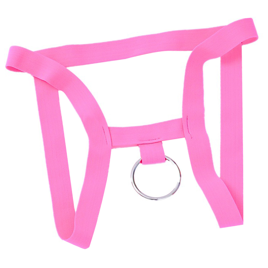 Sexy Men's Ring Pouch Underwear Jockstrap G-string Elastic Thongs ...