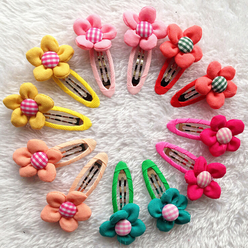 50Pcs Colorful Stain Coverd Hair Sleepies Hair Clips