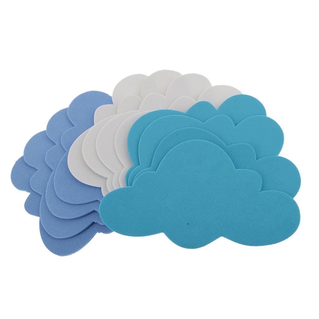 12pcs Mixed Foam Clouds Shapes Kids Children Decooration Crafting DIY