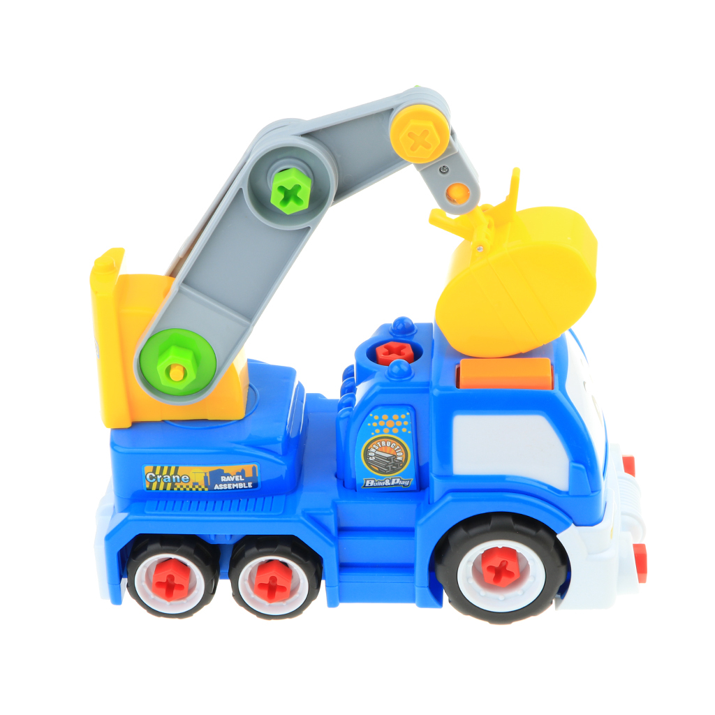 Enllonish desmontar coche de juguete vehículo de carretera Kit de juguetes de construcción con