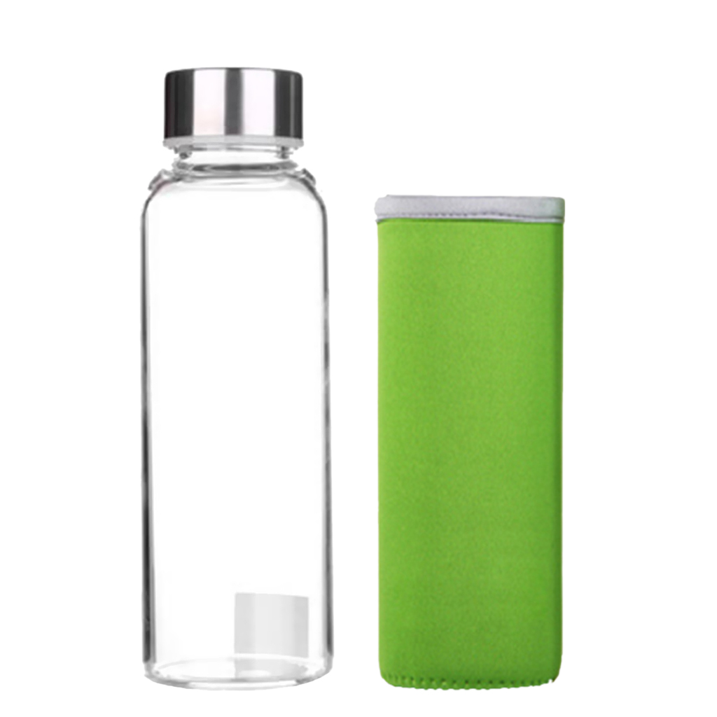 Glasflasche Trinkflasche Glas Sportflasche Wasser flasche