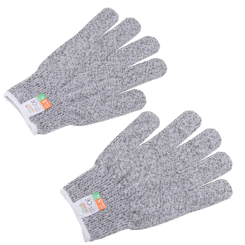 1 Pair Cut Resistant Gloves Level 5 Safty Gloves for Kitchen Yard Working XL